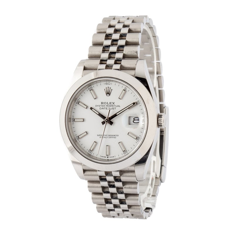 Rolex Datejust 41 126300 White Dial