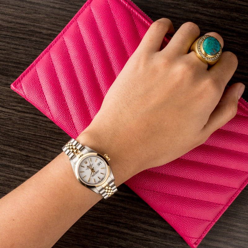 Pre Owned Rolex Women's Datejust 79163 White