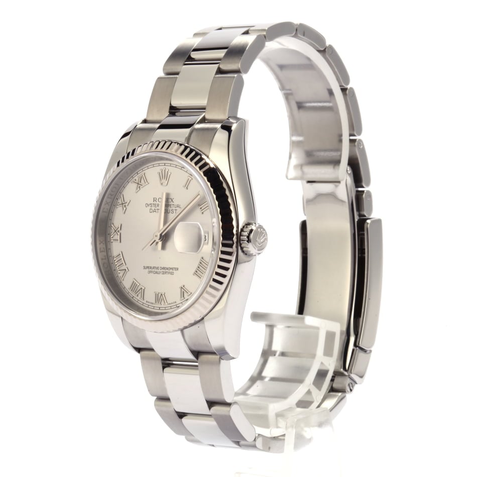 Pre-Owned Rolex Datejust 116234 Silver Roman Dial