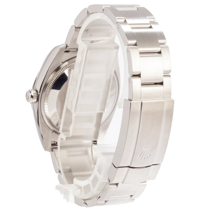 Used Rolex Oyster Perpetual 114200 Silver Arabic Dial