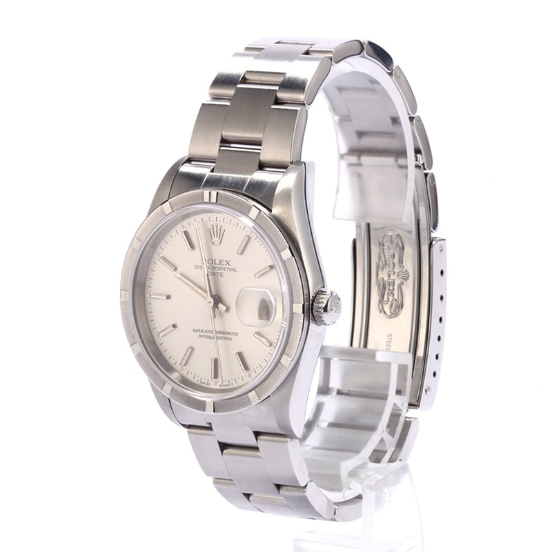 PreOwned Rolex Date 15210 Steel Oyster