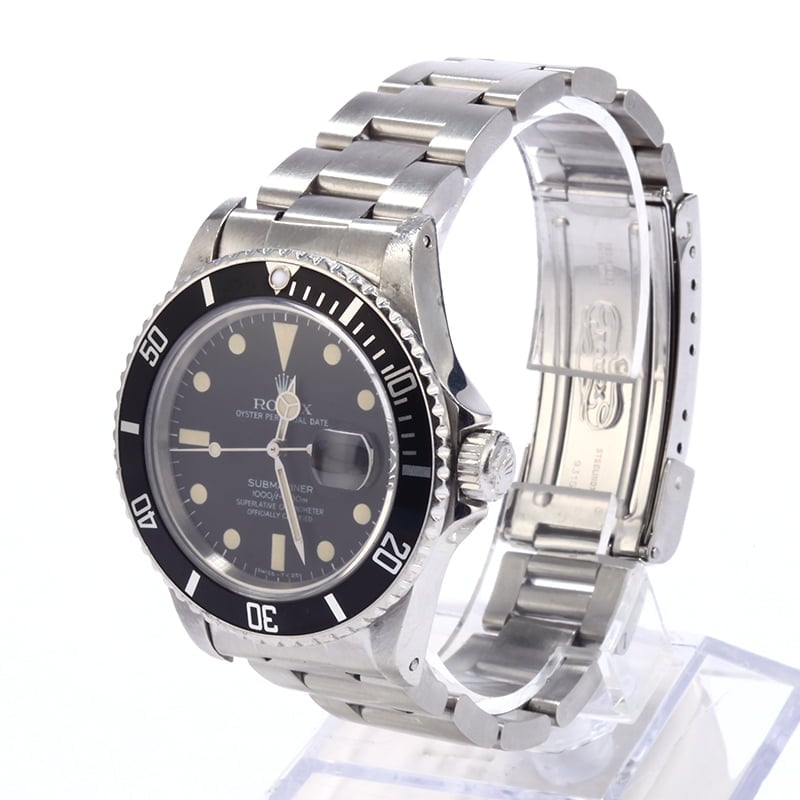 Vintage 1982 Rolex Submariner 16800 Feet First Dial
