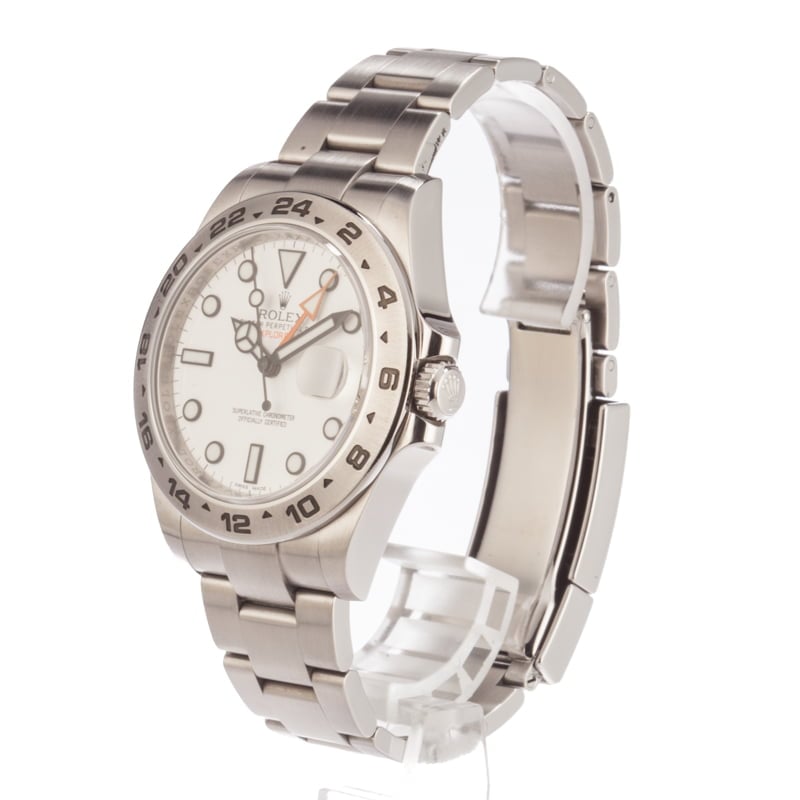 Rolex Explorer II 216570WSO White Dial