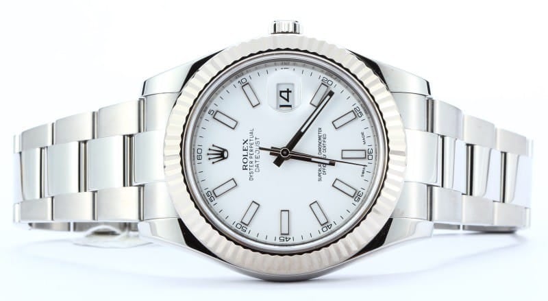 Mens Rolex DateJust II 116334 White Dial