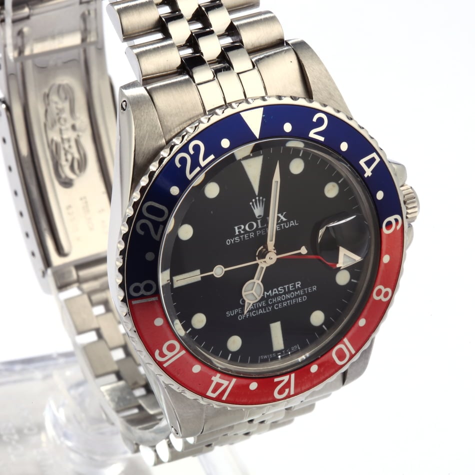 Vintage 1980 Rolex GMT-Master 16750 Pepsi