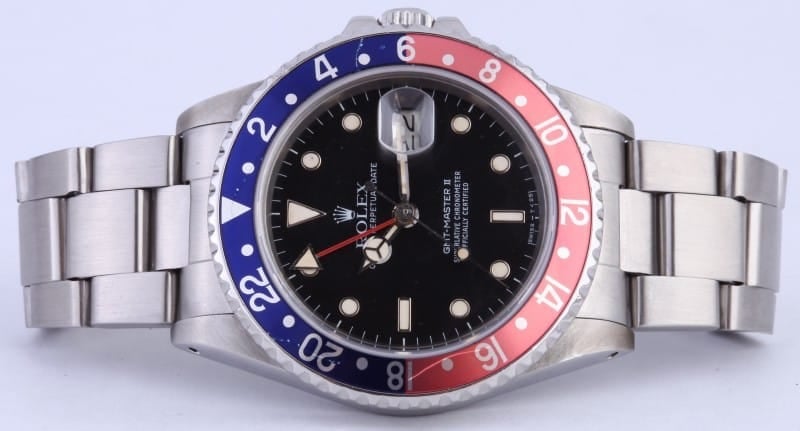 Vintage Men's Rolex GMT-Master II Pepsi Bezel Model 16760