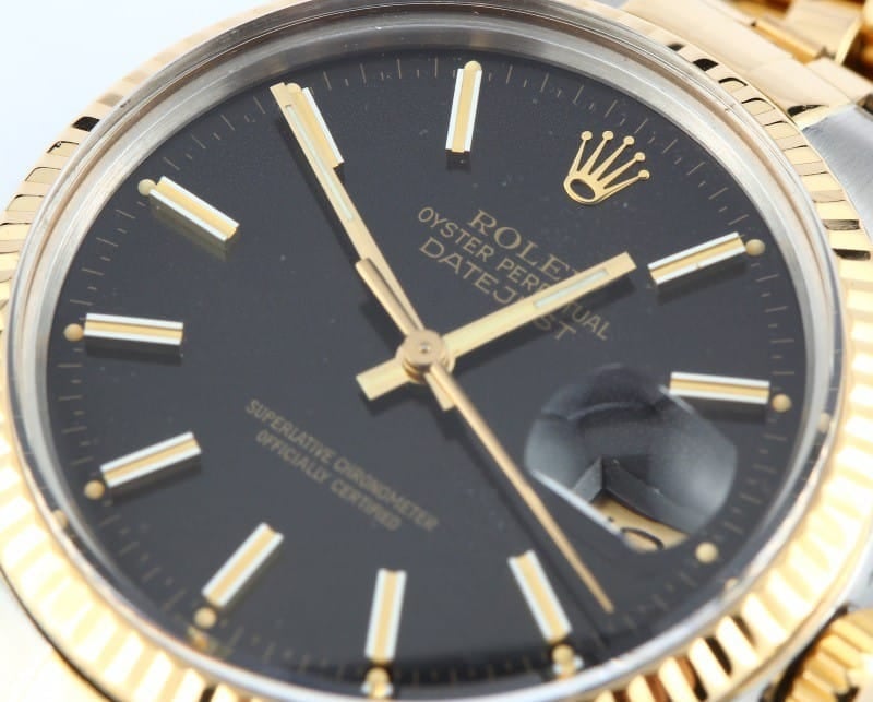 Men's Pre-Owned Rolex Oyster Perpetual DateJust Stainless Steel and Gold 16013