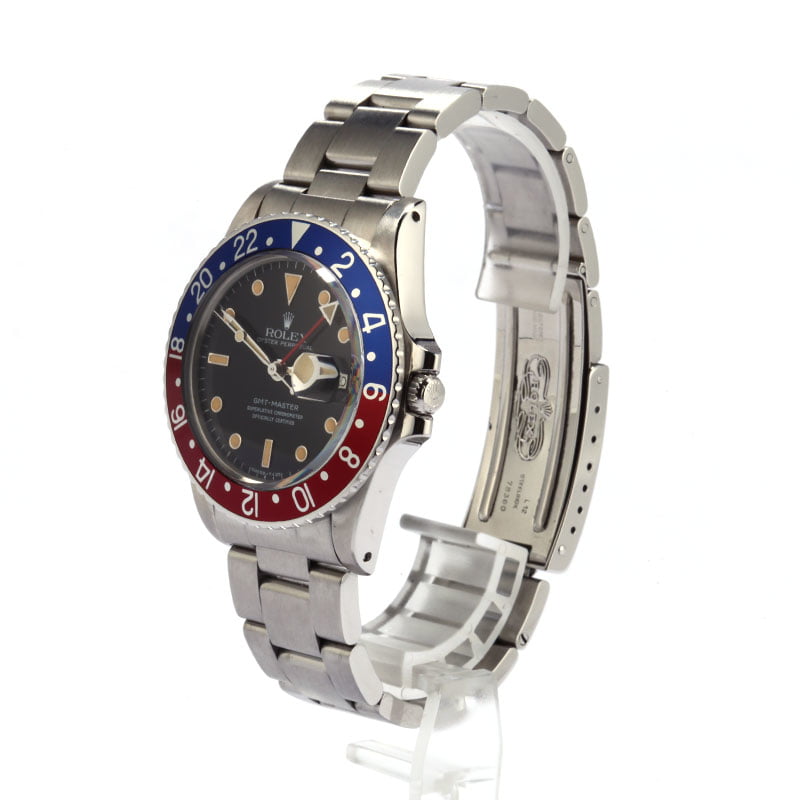 Pre-Owned Rolex Pepsi GMT-Master 16750 Stainless Steel