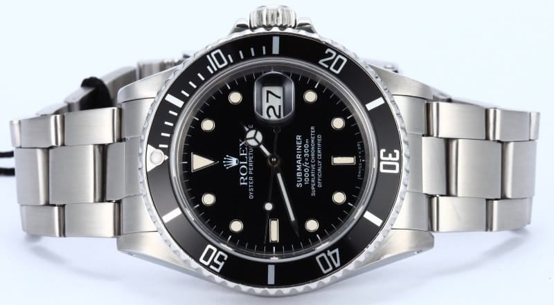 Black Rolex Submariner 16800 Black Dial