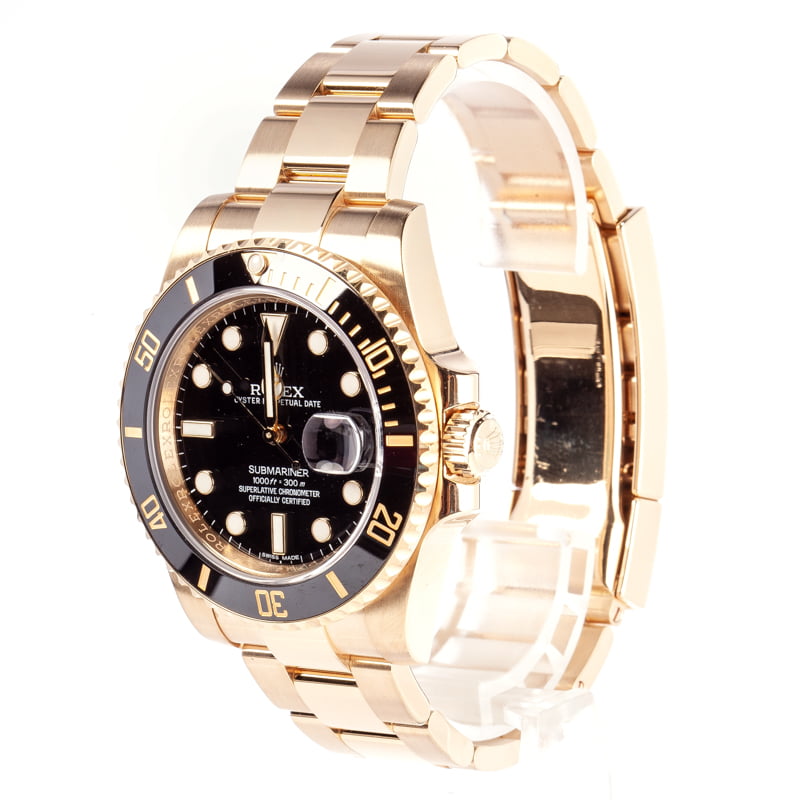 Used Rolex Submariner 18k Gold 116618