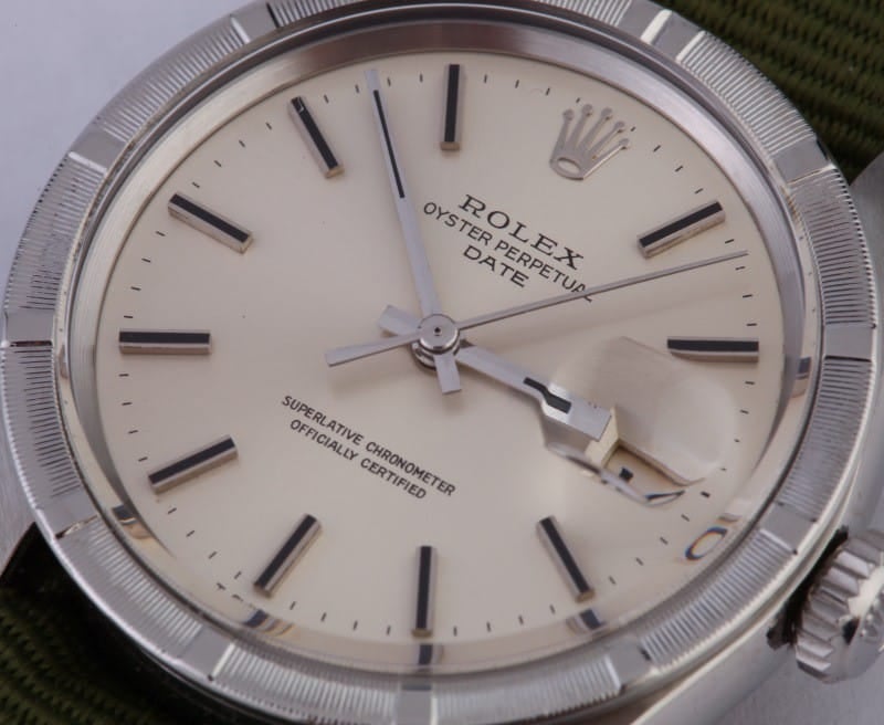 Vintage Rolex Date Stainless Steel With Silver Dial 1501