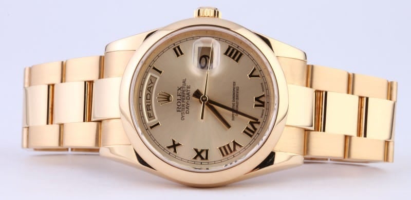 Men's Rolex Gold Day-Date 118208