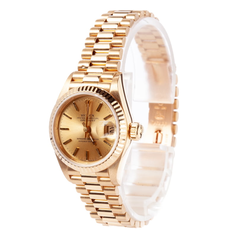 Rolex Lady President 69178 Champagne Dial