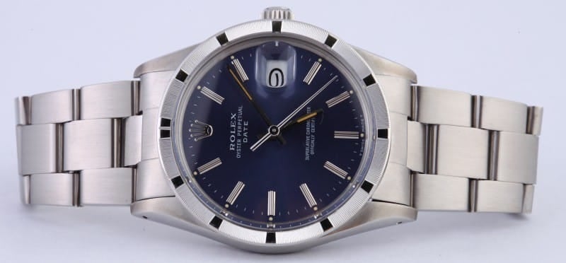 Rolex Date Stainless Steel Blue Dial 15010