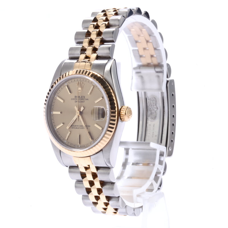 Rolex Datejust 68273 Champagne Tapestry Dial