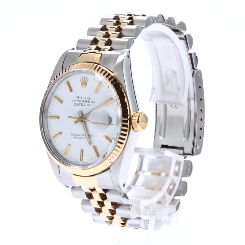 Pre Owned Rolex Datejust 16013 White Dial