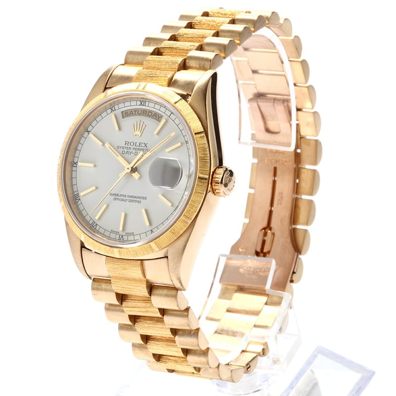 Pre Owned Rolex Day-Date President 18248 Barked