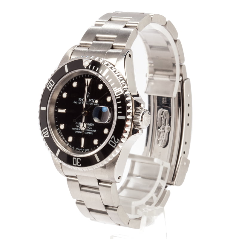 Rolex Submariner Stainess Steel 16610 Black