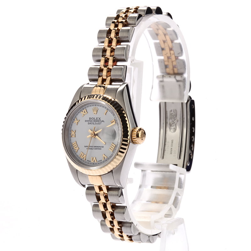 Pre Owned Rolex Datejust 79173 White Roman Dial