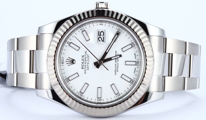 Rolex DateJust II 41MM White Dial 116334