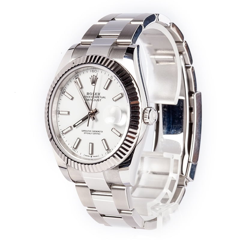 Pre-Owned Rolex 126334 Datejust 41 White Dial