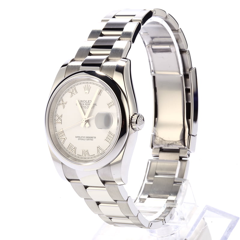 PreOwned Rolex 116200 Datejust White Roman