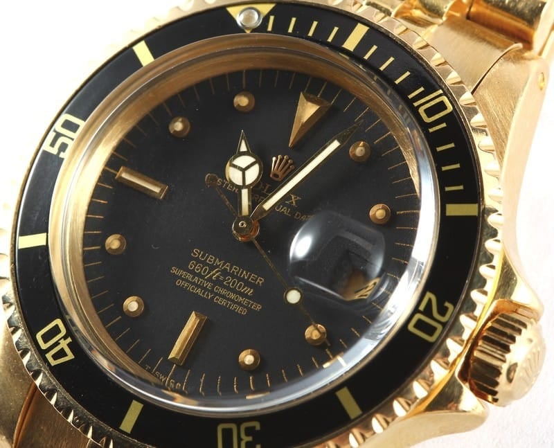 1968 Rolex Submariner 1680 18K Yellow Gold