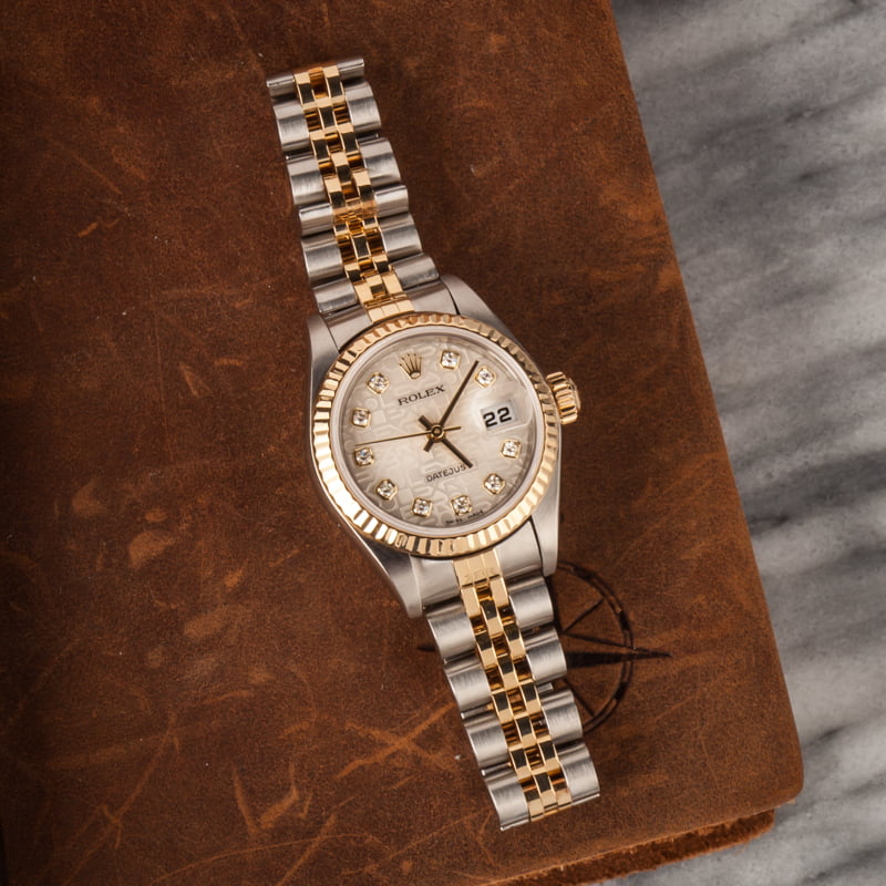 Ladies Rolex Datejust 79173 Silver Diamond