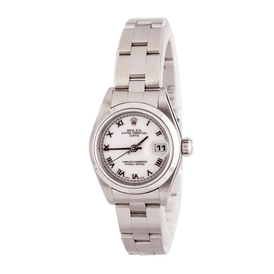 Ladies Rolex Date 79160 White Roman