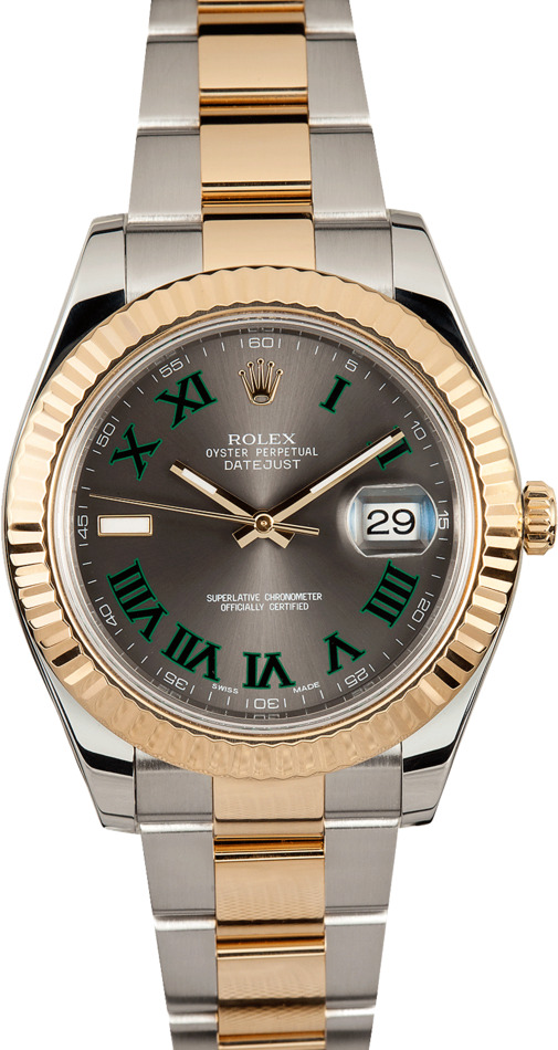 Rolex Datejust II 116333 Green Roman
