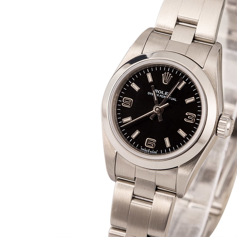 Pre Owned Rolex Oyster Perpetual 76080 Arabic Markers T