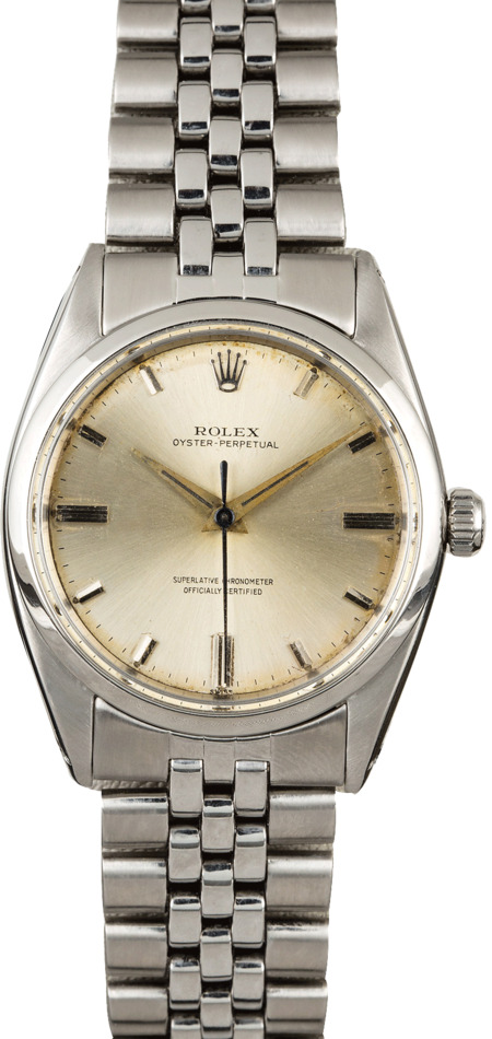 Vintage Rolex 1018 Steel Oval Link Bracelet
