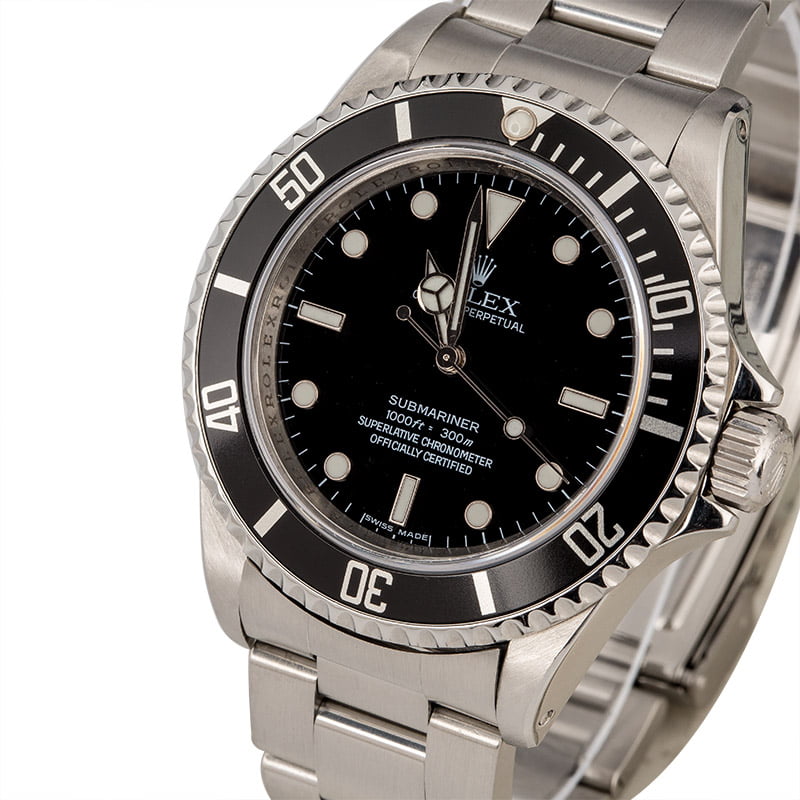 Rolex Submariner 14060 Serial Engraved No Date