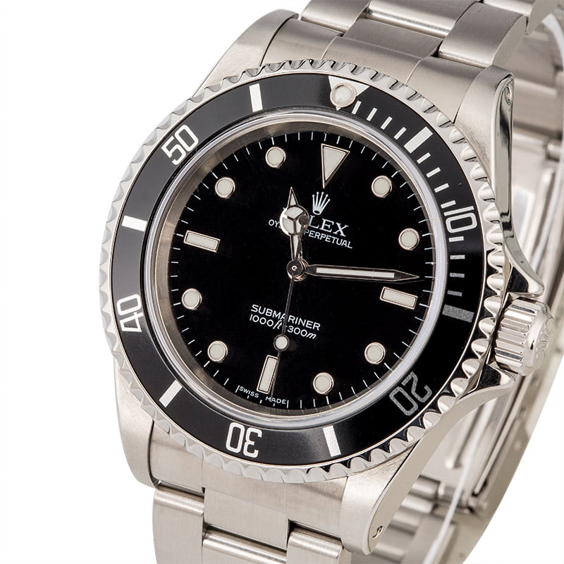 Certified Rolex Submariner 14060 No Date