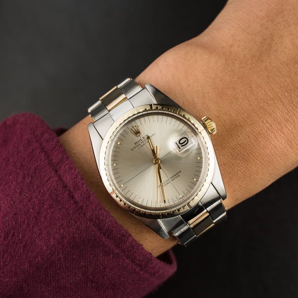 Rolex Date 1512 Silver Quadrant Dial