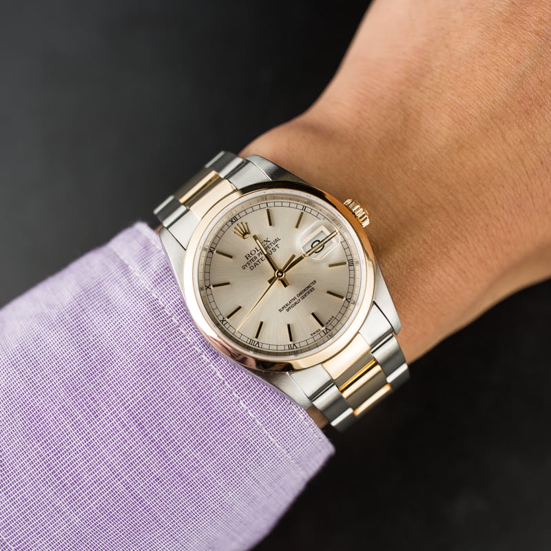 Used Rolex Datejust 16203 Silver Dial