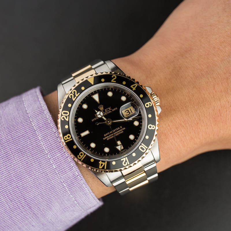 PreOwned Rolex GMT-Master II Ref 16713 Two Tone Oyster