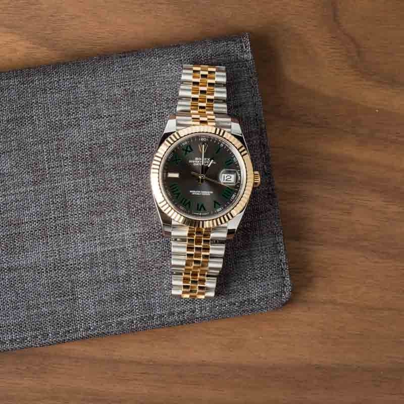 Pre-Owned Rolex Datejust 41 Ref 126333 Wimbledon Dial
