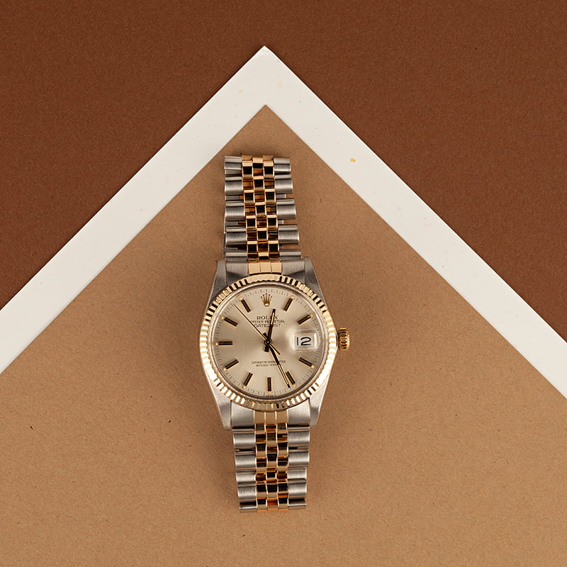 Used Rolex Silver Dial Datejust 16013