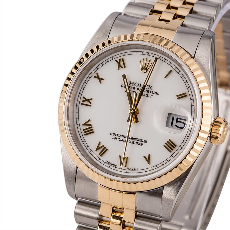Pre-Owned Rolex Datejust 16233 Roman Dial Watch