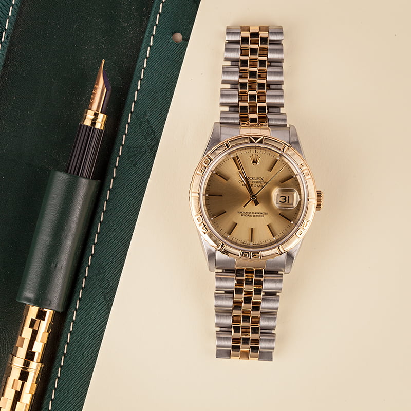 Used Rolex Datejust Two Tone Turn-O-Graph 16263 T