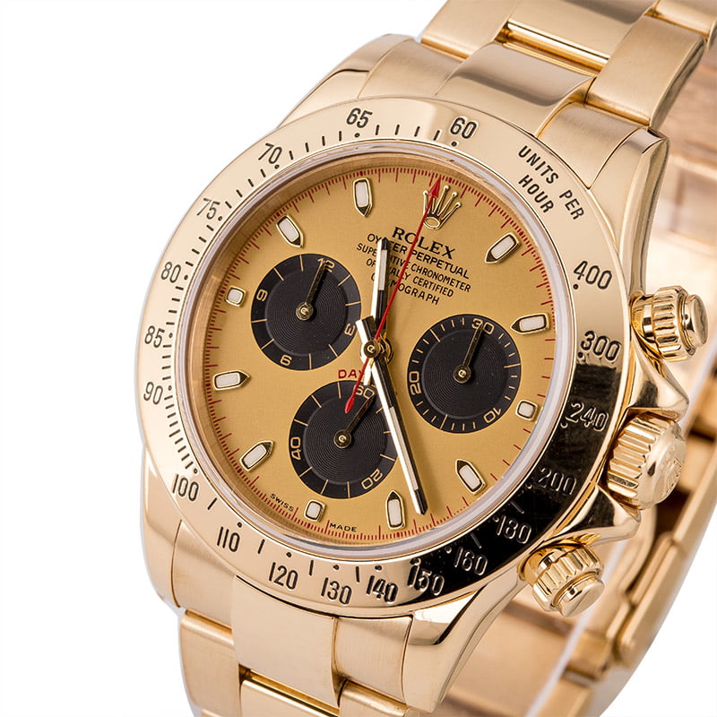 Rolex Daytona 18k Yellow Gold Watch Save 1,000's