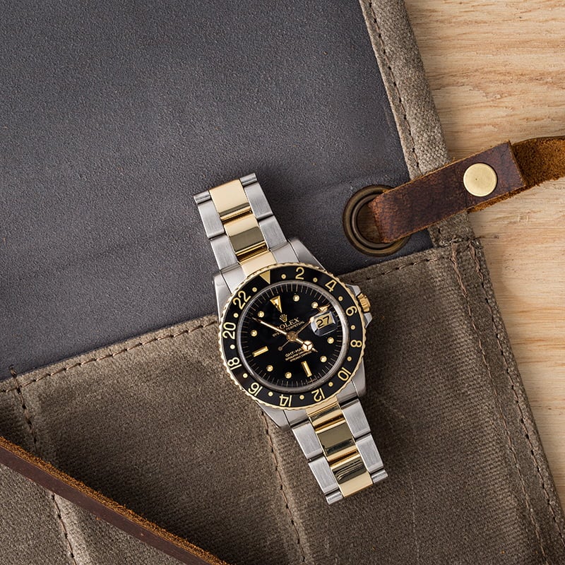Vintage 1979 Rolex GMT-Master 1675 Black Nipple Dial