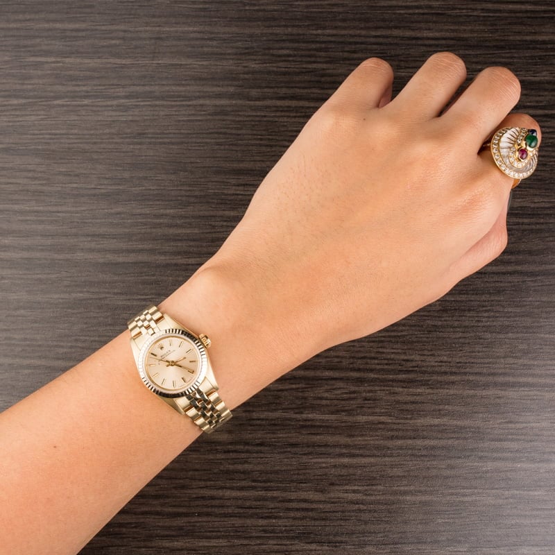 Pre Owned Rolex Ladies Oyster Perpetual 67197