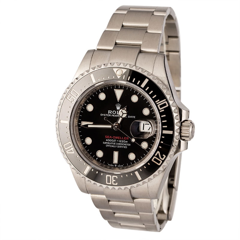 Rolex 126600 Black Dial with Red Lettering