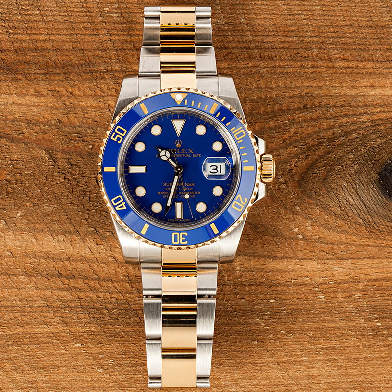 Men's Rolex Submariner 116613LB Sunburst Blue