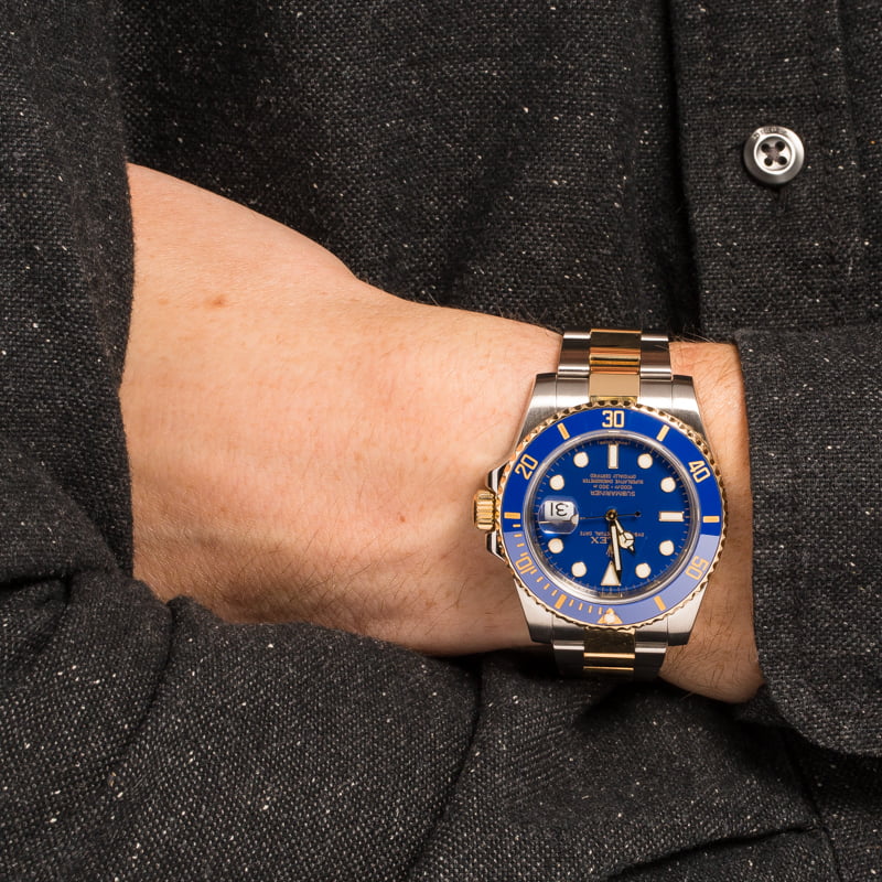 Men's Rolex Submariner 116613LB Sunburst Blue