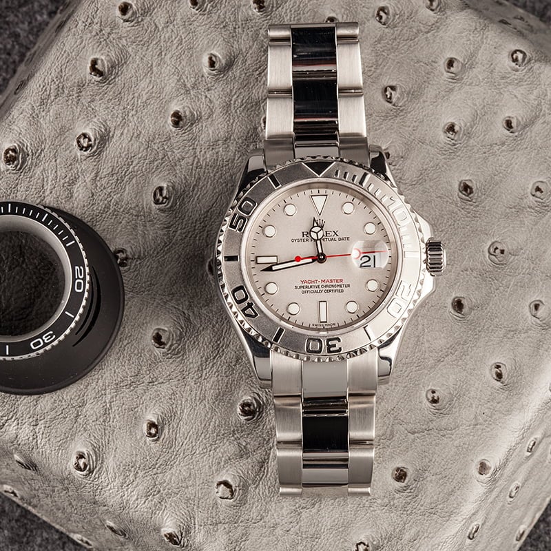 Rolex Yachtmaster Platinum Dial & Bezel 16622