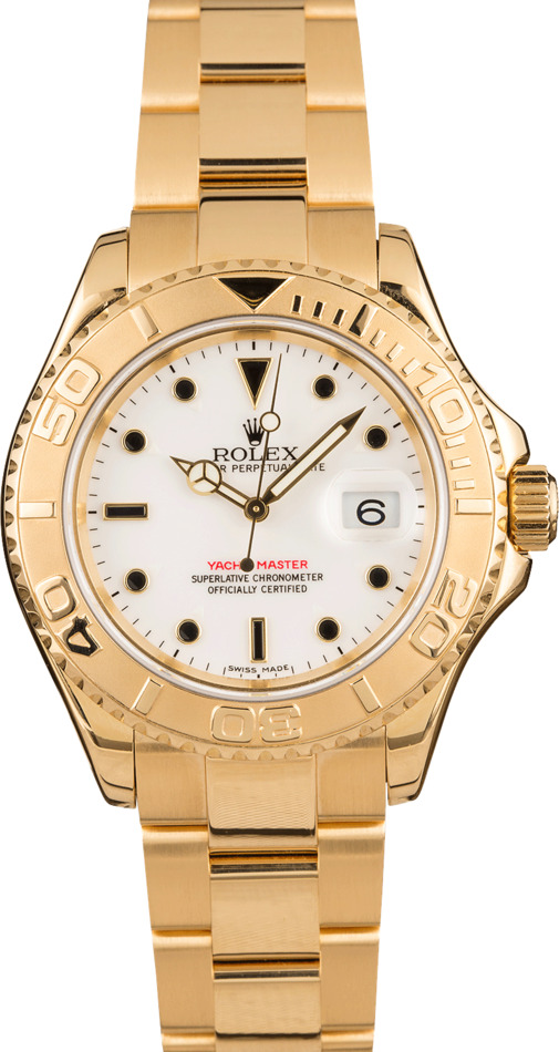 Pre-owned Rolex 18K Yellow Gold Yacht-Master