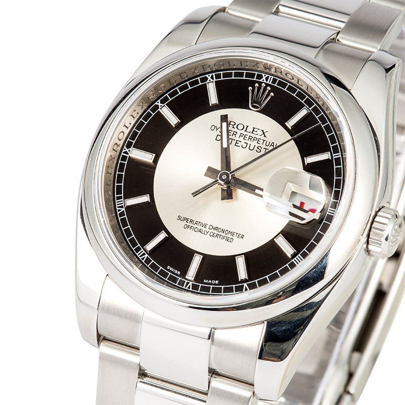 tuxedo dial rolex